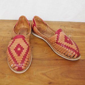 Ladies' Mexican Made Sidrey Catrina Huarache Shoes Size US 8